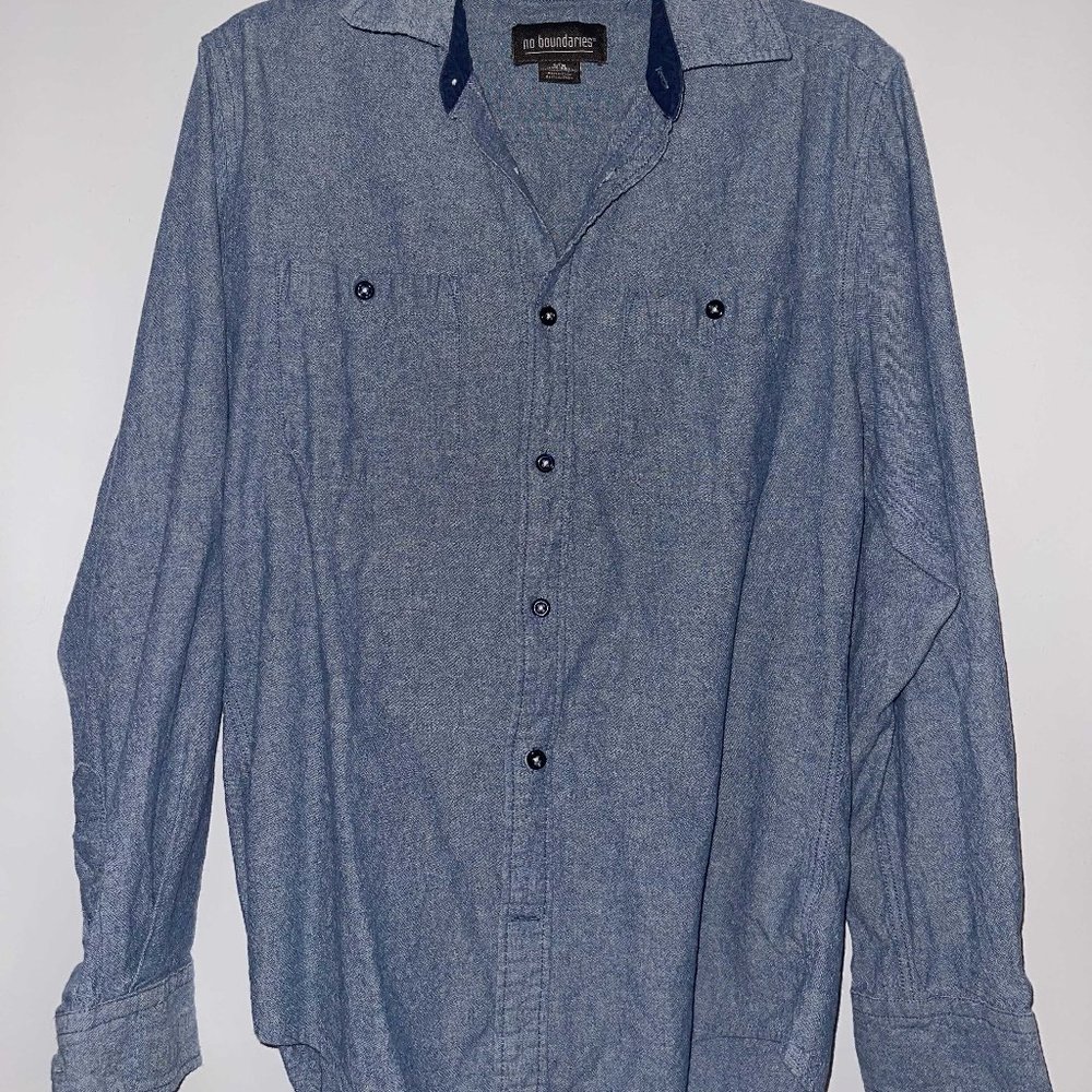 Denim button down